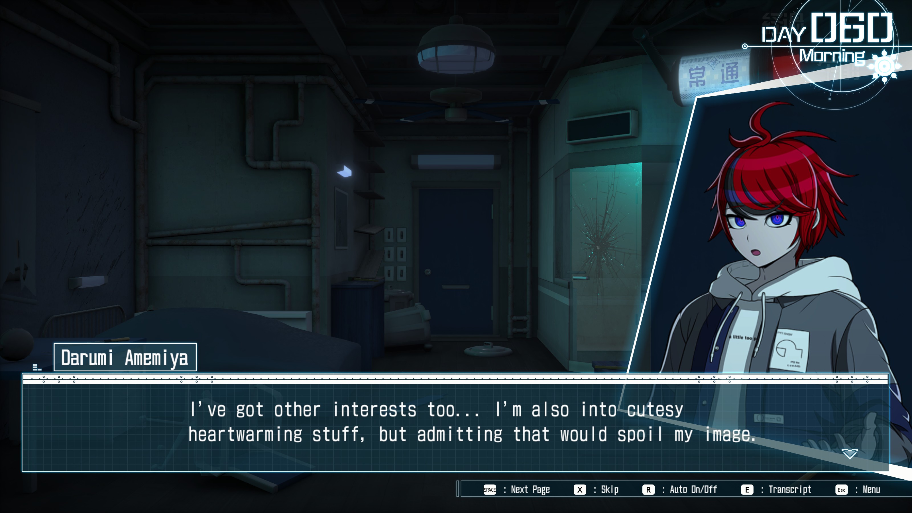 Darumi: I've got other interests, too... I'm also into cutesy heartwarming stuff, but admitting that would spoil my image.