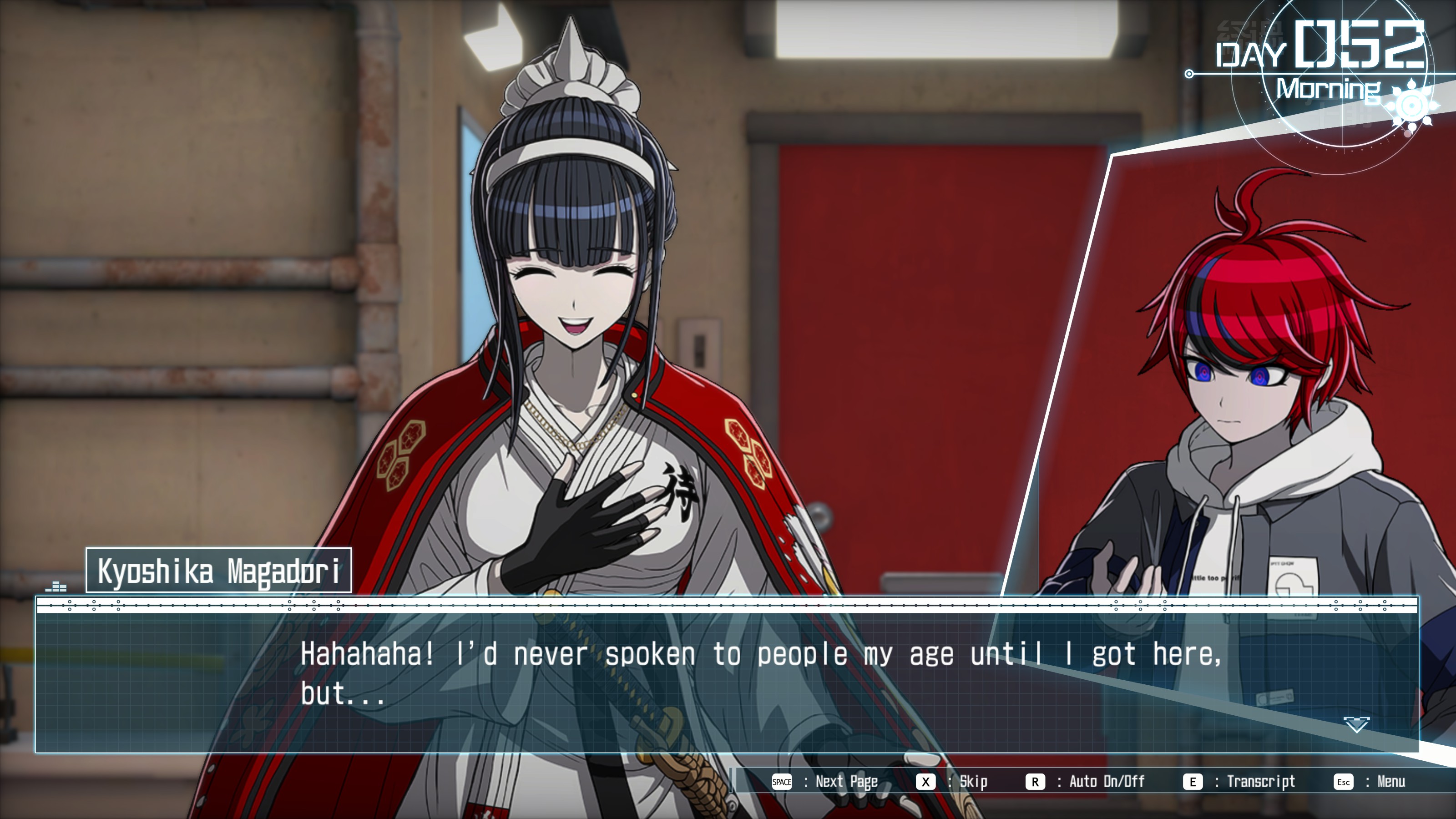 Kyoshika: Hahahaha! I'd never spoken to people my own age until I got here, but...