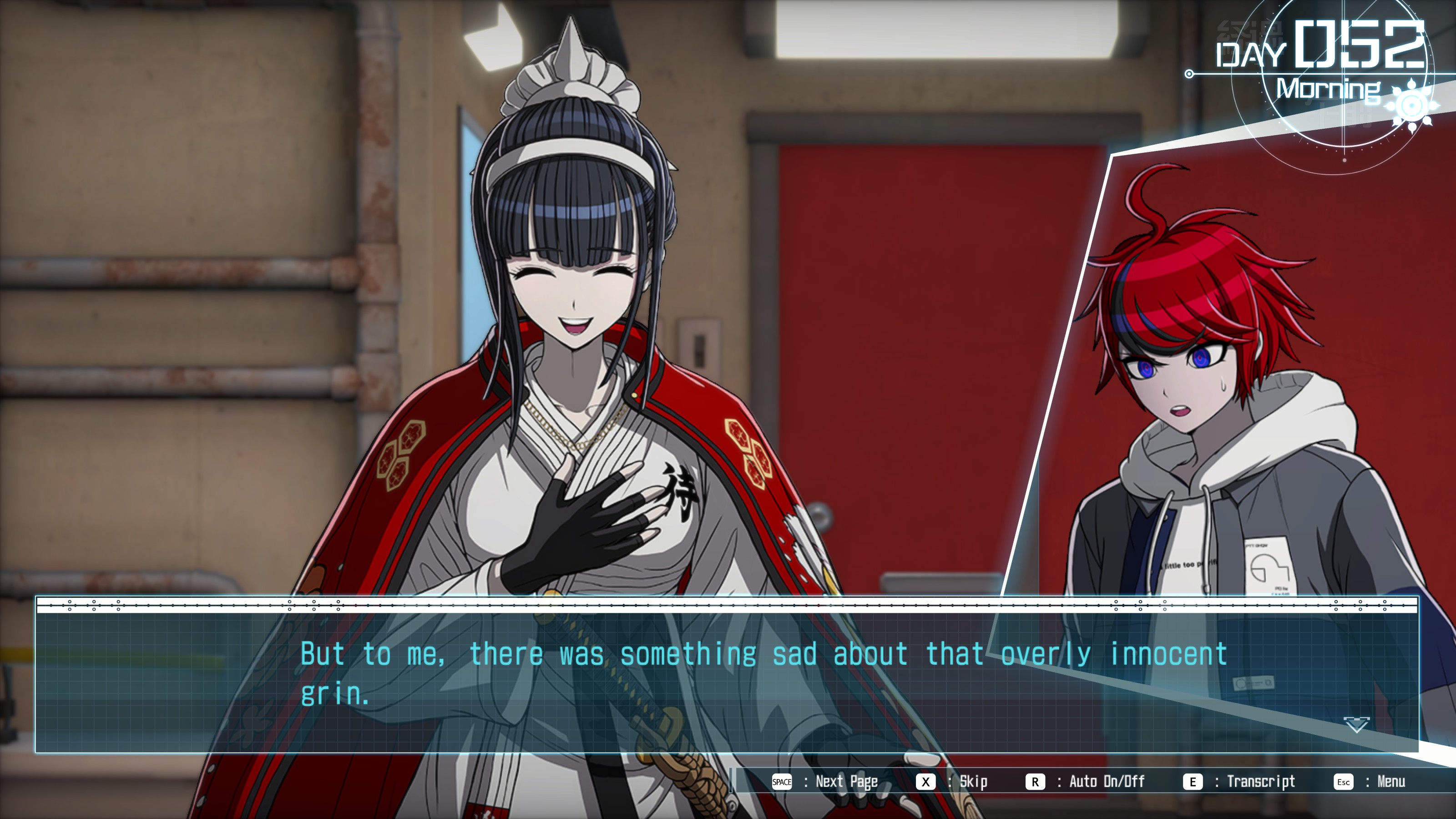 Takumi (thinking): But to me, there was something sad about that overly innocent grin.