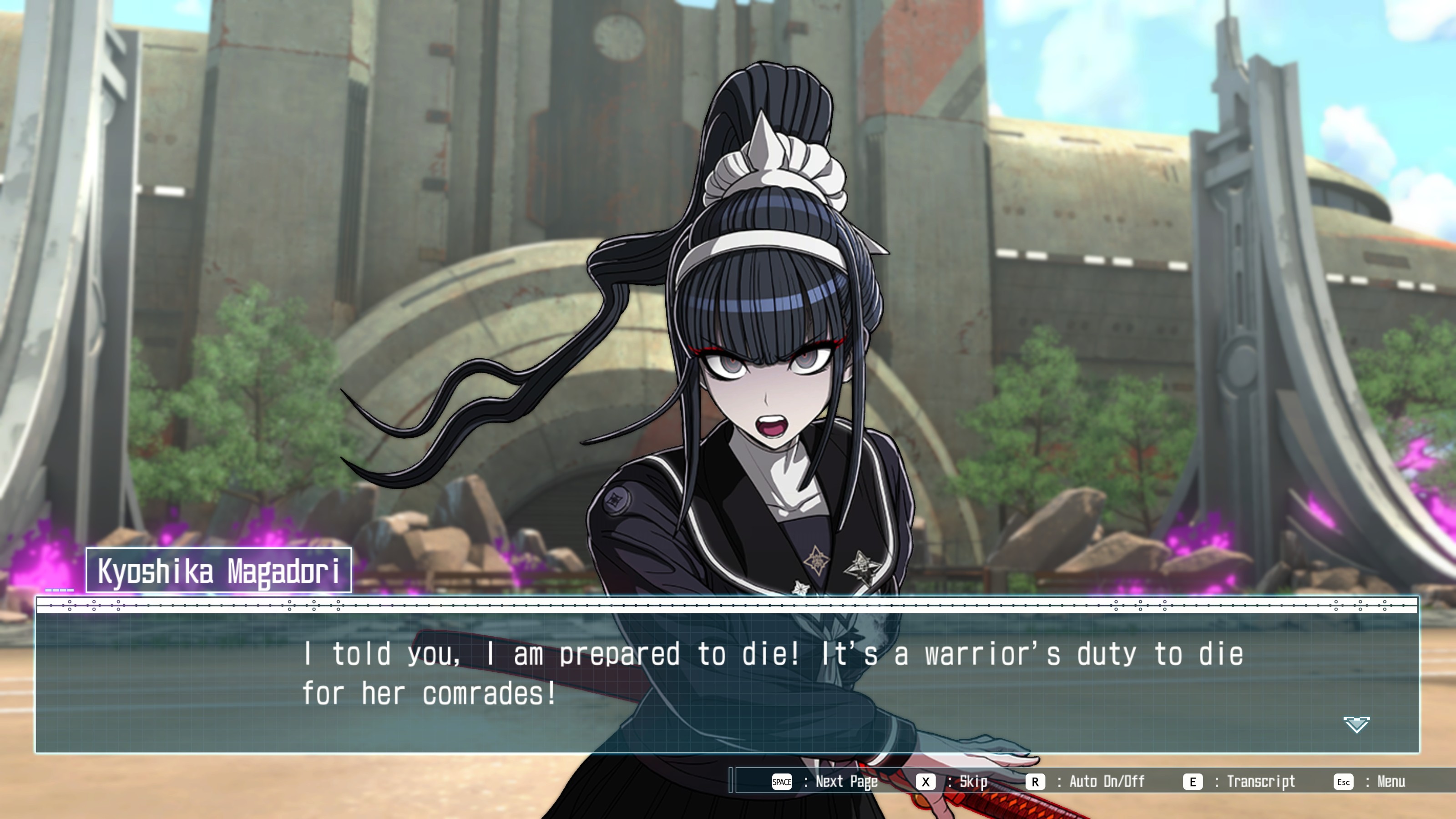 Kyoshika: I told you, I am prepared to die! It is a warrior's duty to die for her comrades!